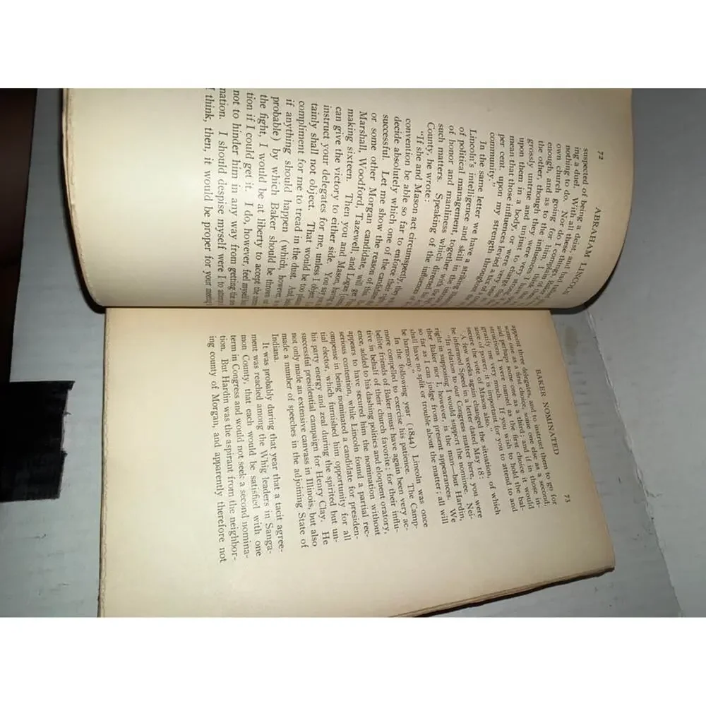 Vintage hardcover edition of A Short Life of Abraham Lincoln by John G. Nicolay